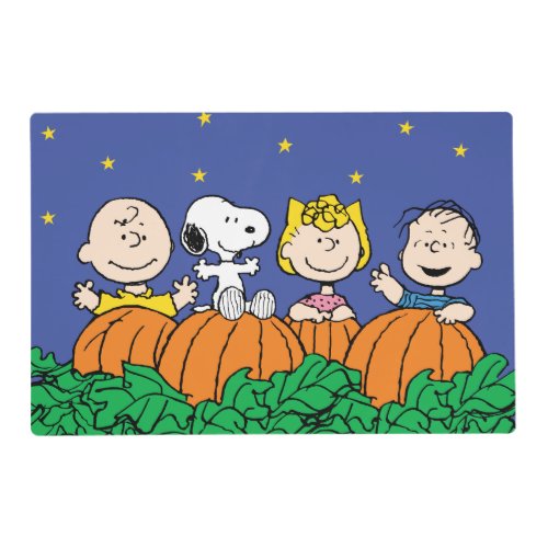 Peanuts  The Great Pumpkin Patch Placemat
