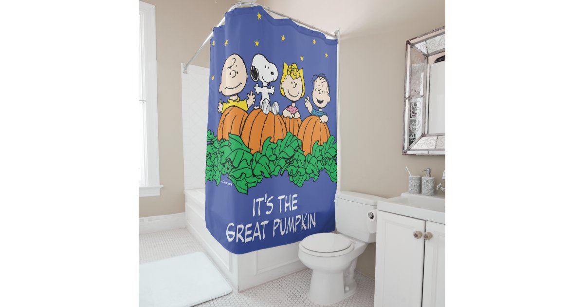 The Great Pumpkin Patch Shower Curtain, Pumpkin Patch Shower Curtain