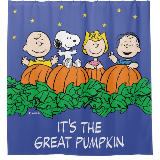 Peanuts The Great Pumpkin Patch Shower Curtain Zazzle