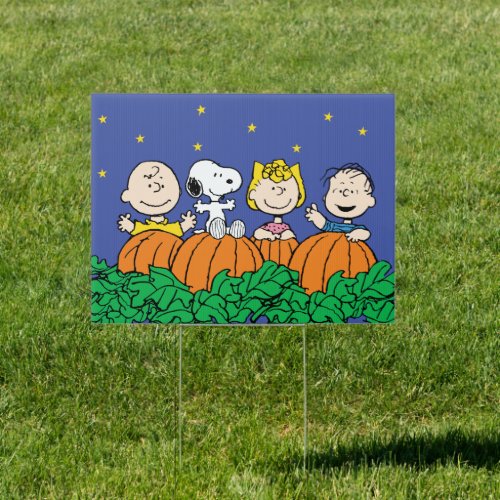 Peanuts  The Great Pumpkin Patch Sign