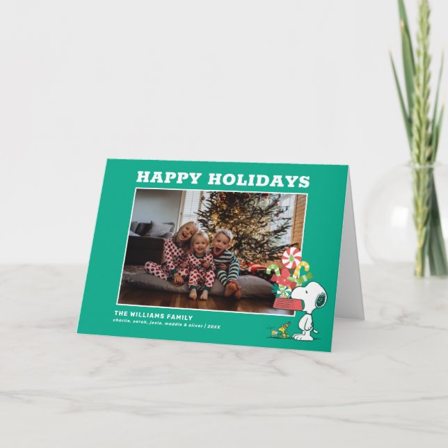 Peanuts | The More The Merrier Holiday Card (Front)