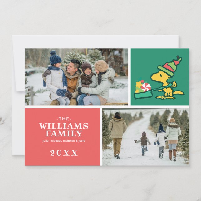 Peanuts | The More The Merrier Holiday Card (Front)