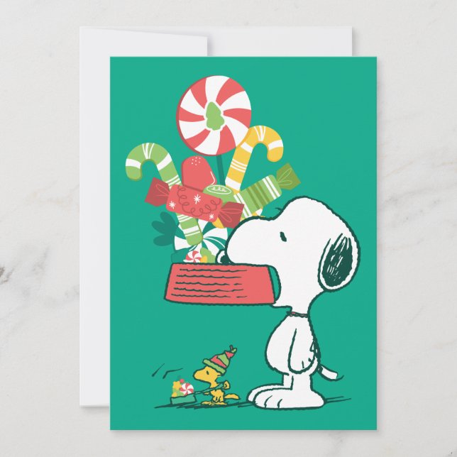 Peanuts | The More The Merrier Holiday Card (Front)