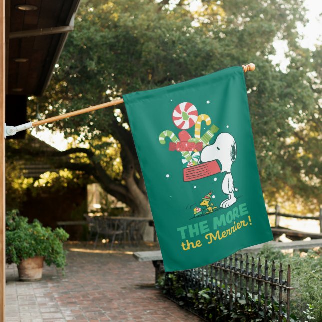 Peanuts | The More The Merrier House Flag (In SItu)