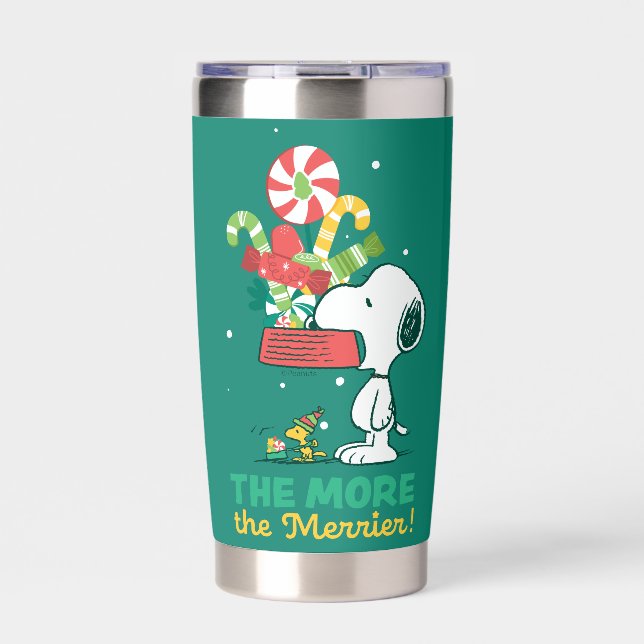 Peanuts | The More The Merrier Insulated Tumbler (Front)