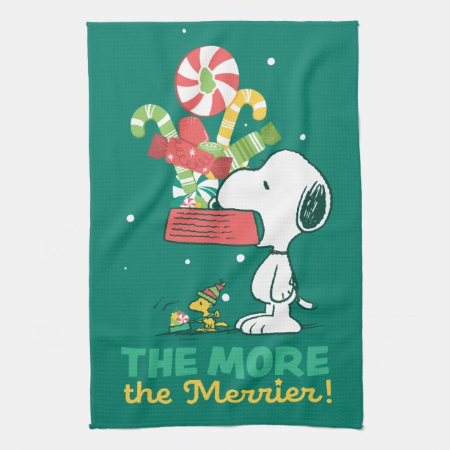 Peanuts | The More The Merrier Kitchen Towel (Vertical)