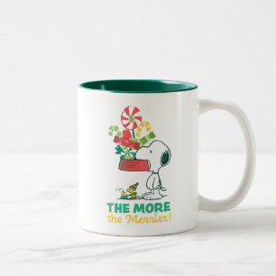 Peanuts The More The Merrier Two-Tone Coffee Mug