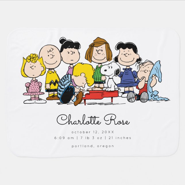 Peanuts | The Peanuts Gang Baby Blanket (Horizontal)
