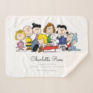 Peanuts The Peanuts Gang Baby Sherpa Blanket