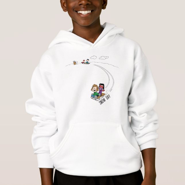 Peanuts | The Peanuts Gang Sled Riding Hoodie (Front)