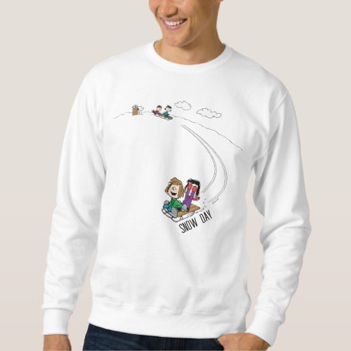 Peanuts  The Peanuts Gang Sled Riding Sweatshirt