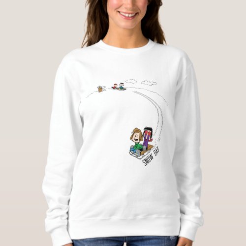 Peanuts  The Peanuts Gang Sled Riding Sweatshirt