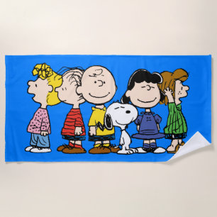 Peanuts The Peanuts Gang Together Beach Towel