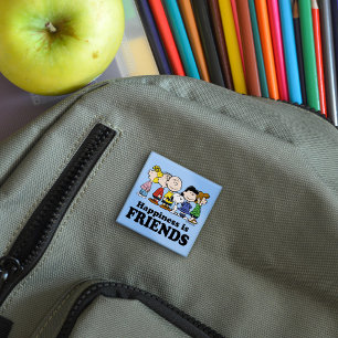 Peanuts The Peanuts Gang Together Button