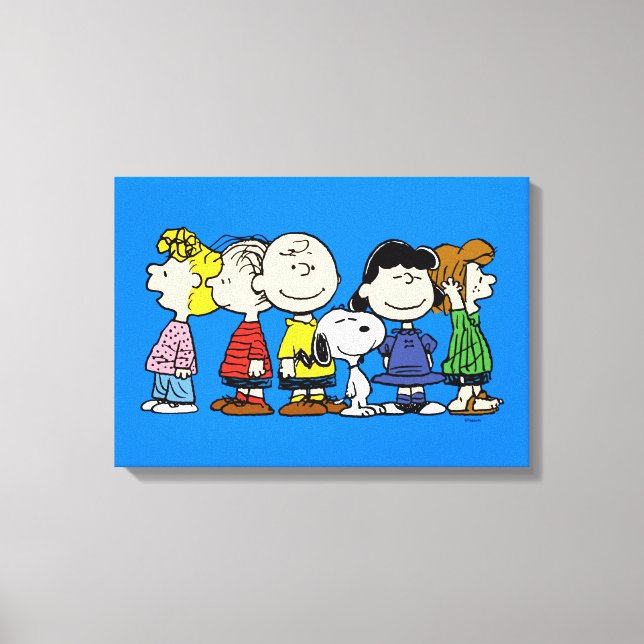 Peanuts | The Peanuts Gang Together Canvas Print (Front)