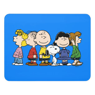 Peanuts The Peanuts Gang Together Door Sign