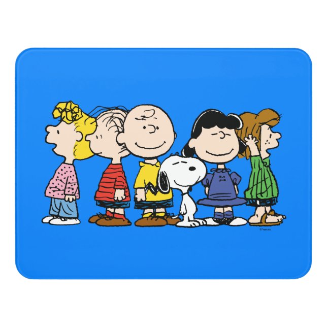 Peanuts | The Peanuts Gang Together Door Sign (Contemporary Front)