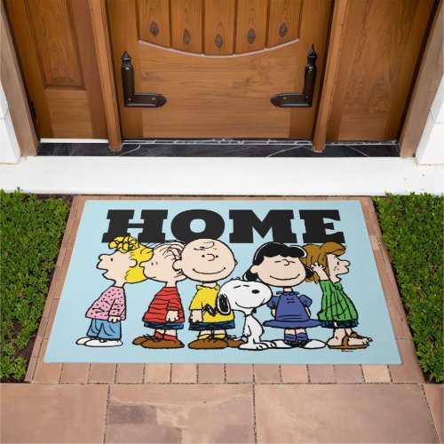 Peanuts  The Peanuts Gang Together Doormat