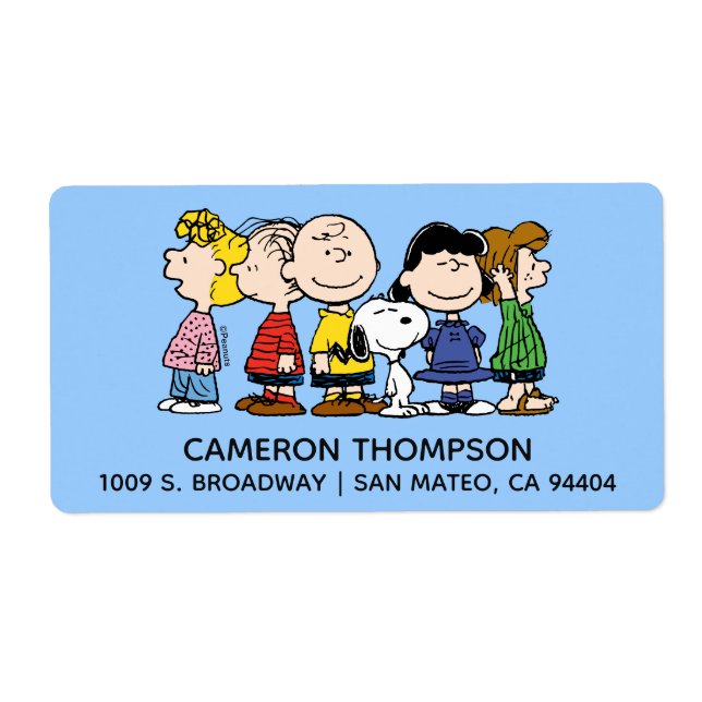 Peanuts | The Peanuts Gang Together Label (Front)