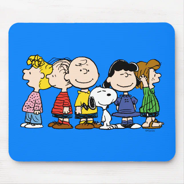 Peanuts The Peanuts Gang Together Mouse Pad Zazzle