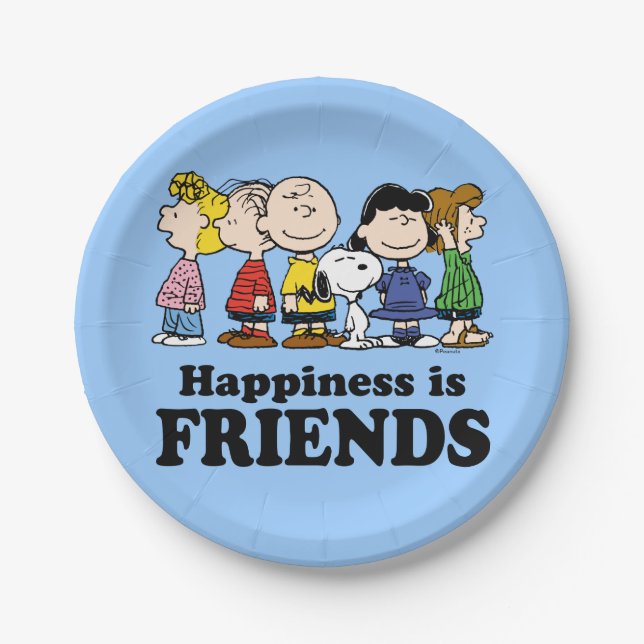 Peanuts | The Peanuts Gang Together Paper Plates (Front)