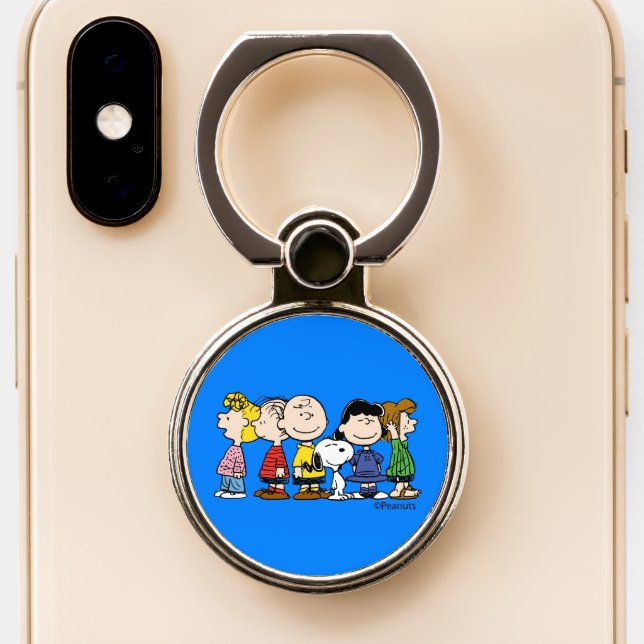 Peanuts | The Peanuts Gang Together Phone Ring Stand (Close Up)