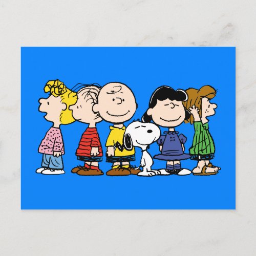 Peanuts  The Peanuts Gang Together Postcard