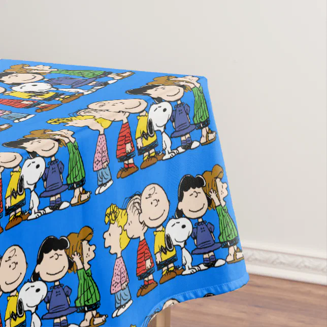 Peanuts | The Peanuts Gang Together Tablecloth | Zazzle