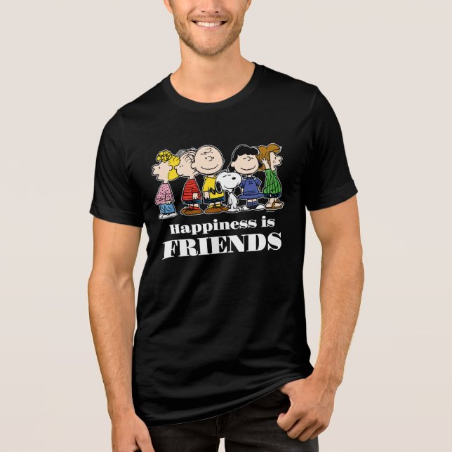 Peanuts | The Peanuts Gang Together Tri-Blend Shirt (Front)