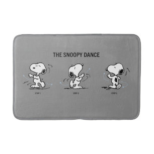 Peanuts   The Snoopy Dance Bath Mat