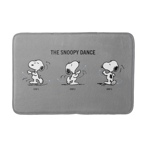 Peanuts  The Snoopy Dance Bath Mat