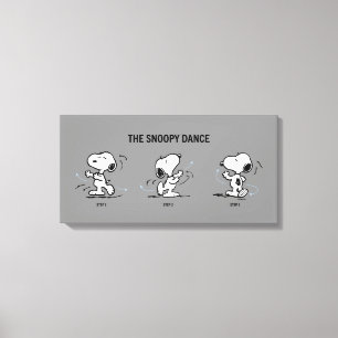 Peanuts   The Snoopy Dance Canvas Print