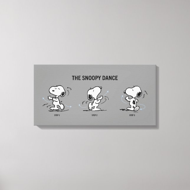 Peanuts | The Snoopy Dance Canvas Print (Front)