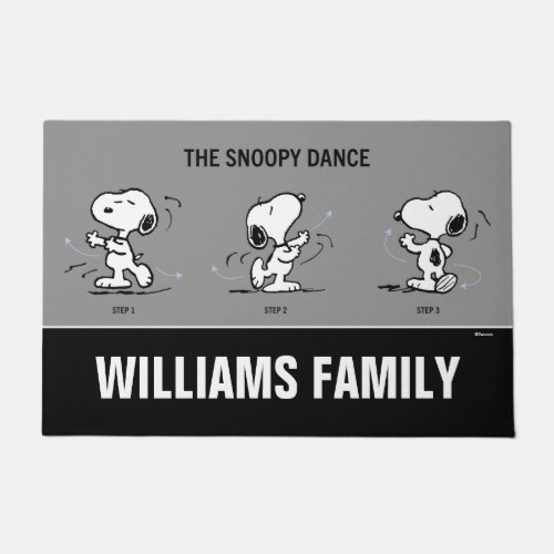 Peanuts  The Snoopy Dance Doormat