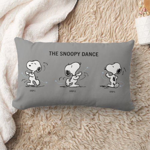 Peanuts  The Snoopy Dance Lumbar Pillow