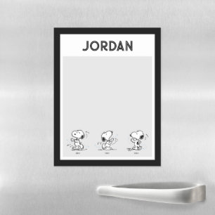 Peanuts   The Snoopy Dance Magnetic Dry Erase Sheet