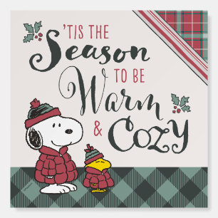 Peanuts Tis the Season To Be Cozy Foam Board