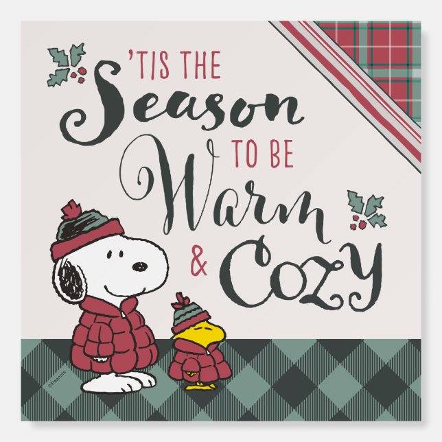 Peanuts | Tis the Season To Be Cozy Foam Board (Front)