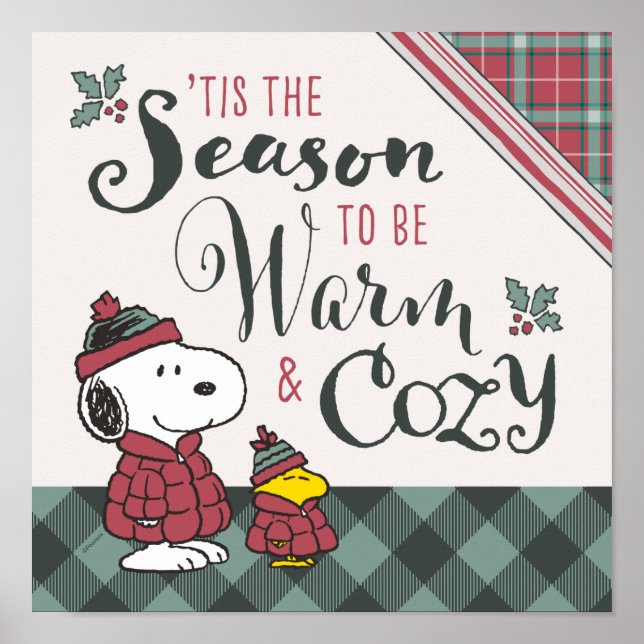 Peanuts | Tis the Season To Be Cozy Poster (Front)