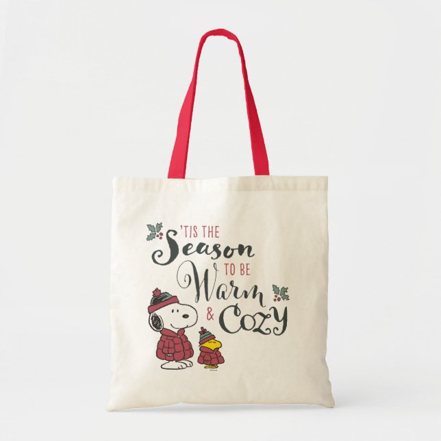 Peanuts | Tis the Season To Be Cozy Tote Bag (Front)