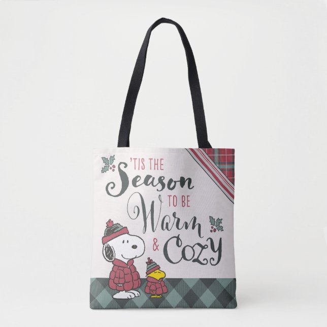 Peanuts | Tis the Season To Be Cozy Tote Bag (Front)