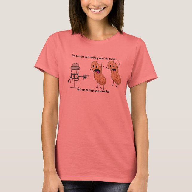 PEANUTS, Two peanuts were walking down the stre... T-Shirt (Front)