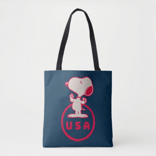 Peanuts  USA Snoopy Tote Bag