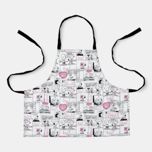 Peanuts Valentine Heart Love Pattern Apron