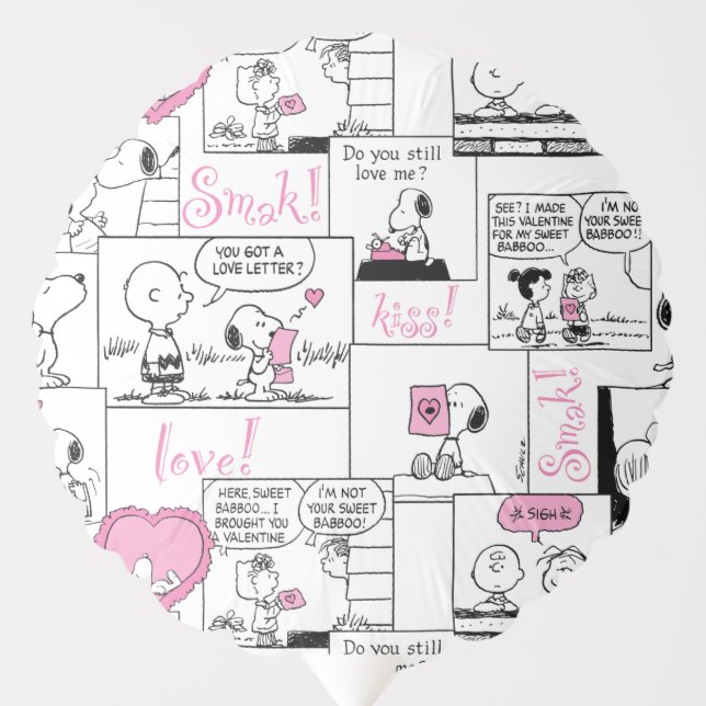 Peanuts | Valentine Heart Love Pattern Balloon (Front)