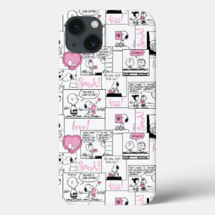 Peanuts   Valentine Heart Love Pattern iPhone 13 Case