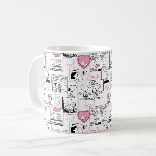 Peanuts  Valentine Heart Love Pattern Coffee Mug