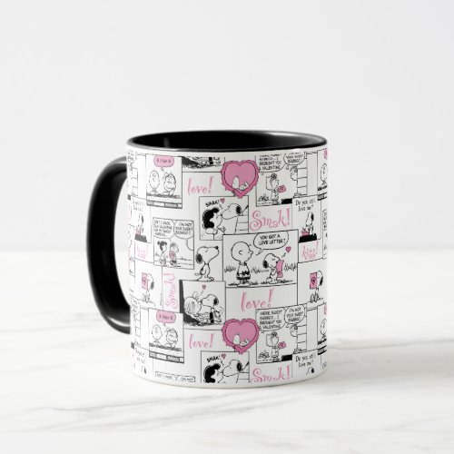 Peanuts  Valentine Heart Love Pattern Mug