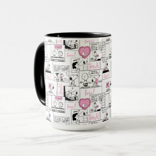 Peanuts  Valentine Heart Love Pattern Mug