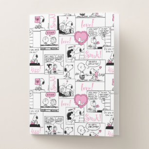 Peanuts   Valentine Heart Love Pattern Pocket Folder